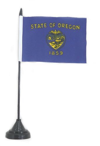 Fahne / Tischflagge USA - Oregan NEU 11 x 16 cm Fahne