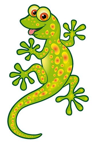 Autoaufkleber Sticker Lizard Eidechse Gecko grün ...