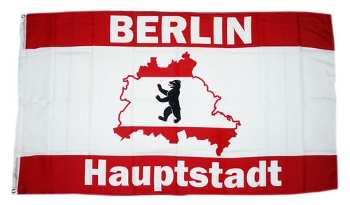 Fahne / Flagge Berlin Hauptstadt Karte, Fun & Spass