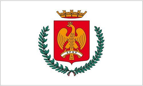 Flagge Italien mit Wappen Fahne Italien mit Wappen