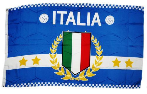 Fahne / Flagge Italien 4 Sterne, Fanfahnen, Fun & Sonstiges