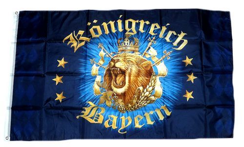 Fahne / Flagge Königreich Bayern Löwe, Deutschland, Historisches