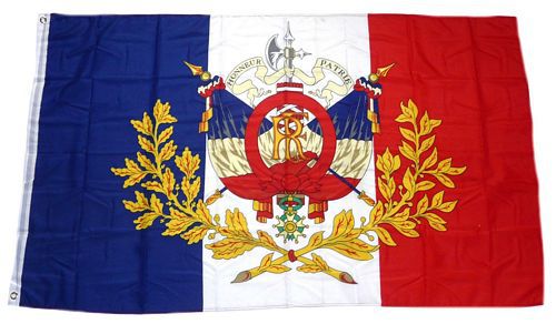 Fahne / Flagge Frankreich Wappen, Europa, Historisches